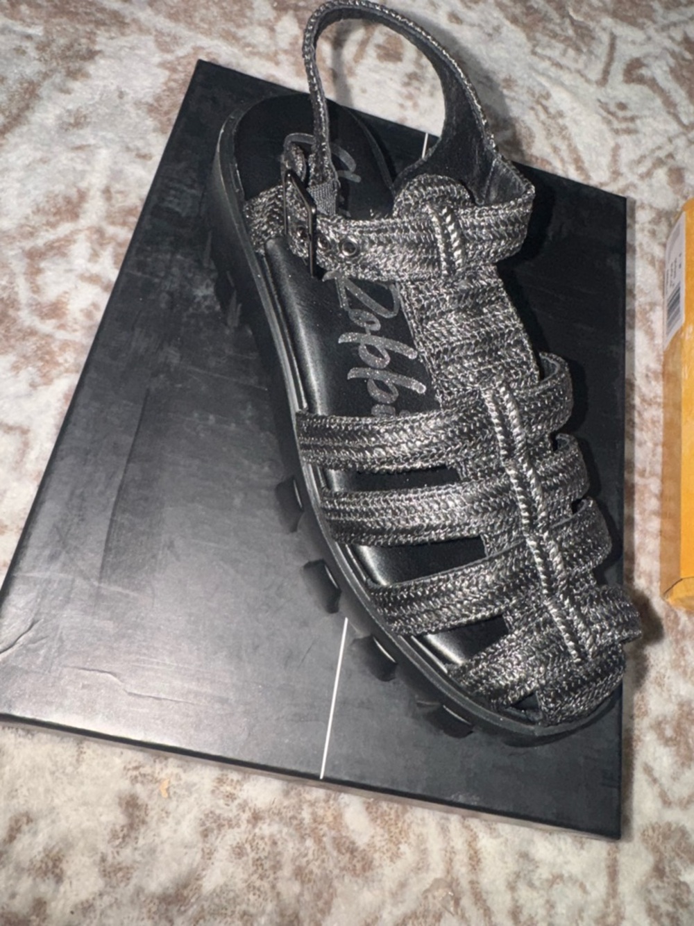 Cape Robbin Black Modestia Gladiator Sandal